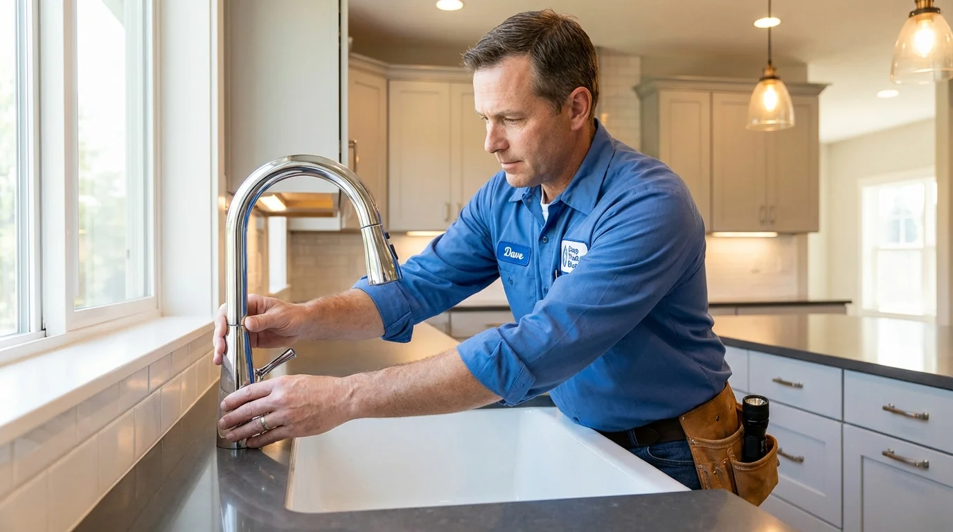 Kitchen faucet installation by Johns Plumbing LLC in Ronan